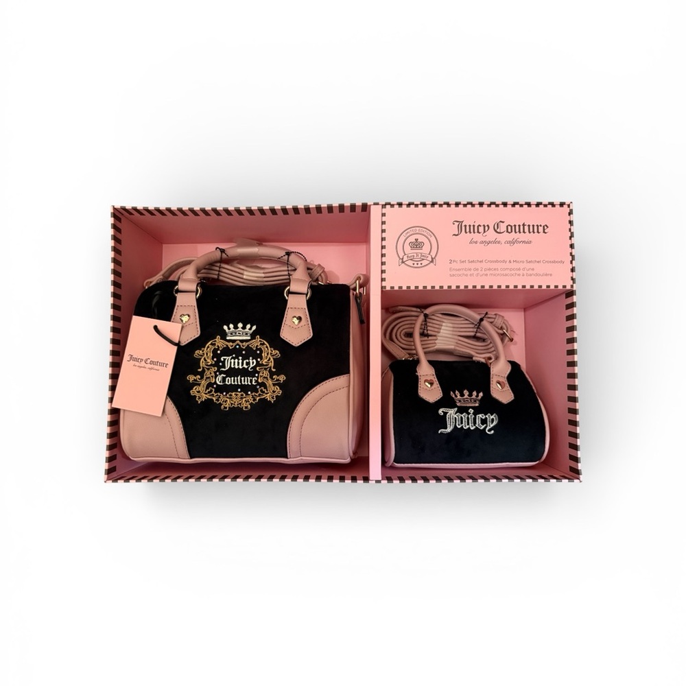 Juicy Couture Black and Pink Bag Duo